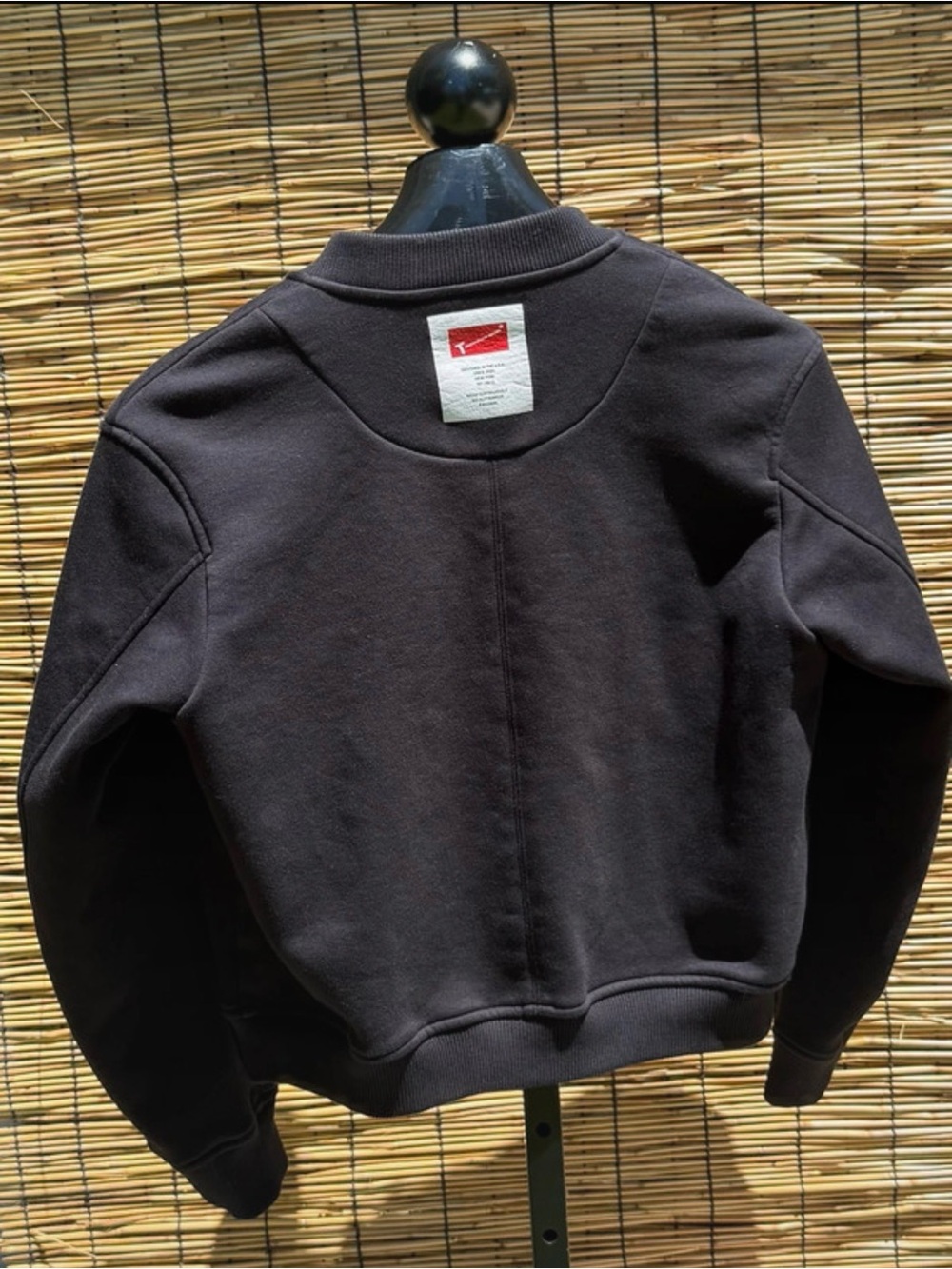 T Alexander Wang Women’s Black Zip-Front Bomber Sweater sz M🖤 - Picture 2 of 16